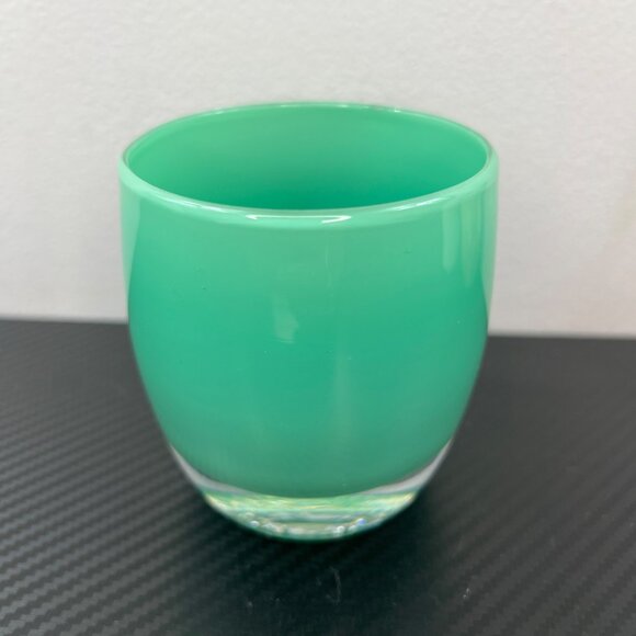 Glassybaby Strength Sea Green Hand Blown Votive Candle Holder - Picture 2 of 7